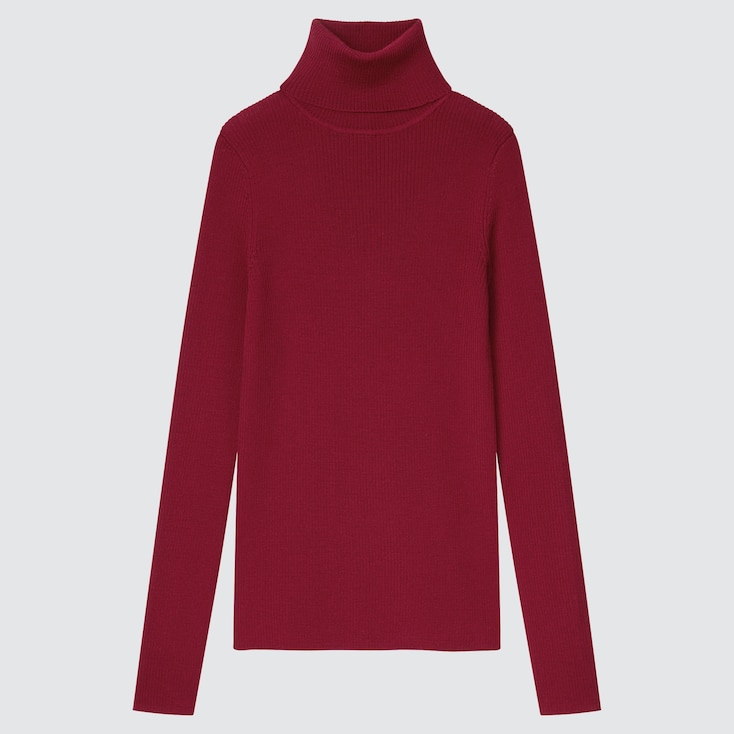 Burgundy turtleneck
